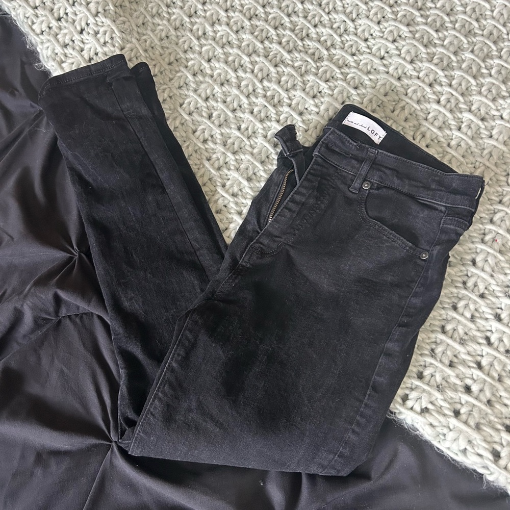 Loft Black Skinny Jeans